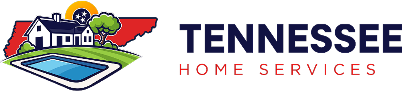 Tennessee Home Services logo with house, pool.