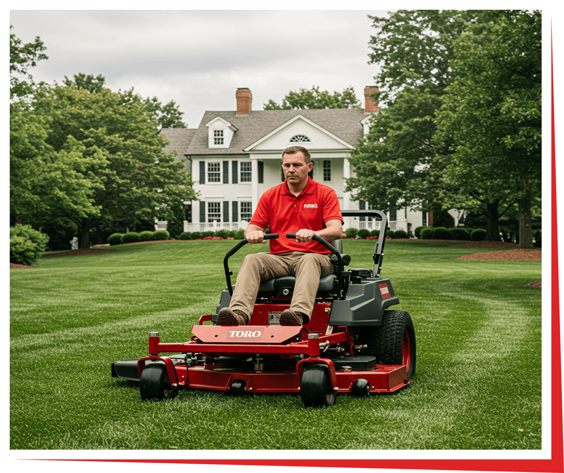 Professional lawn mowing service